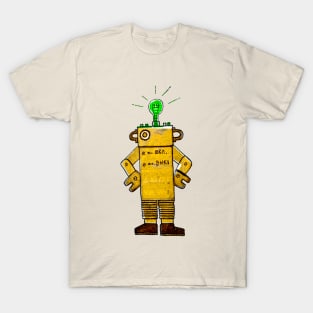 Vintage Yellow Robot T-Shirt